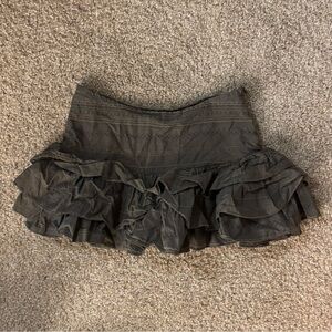 olive green Mini skirt